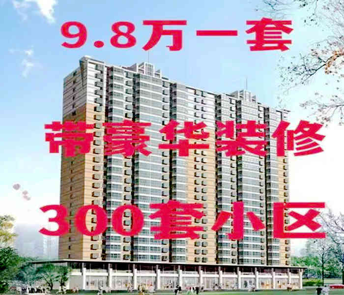 沙頭小產權網:東方公館3棟,9.8萬一套,帶豪華裝修